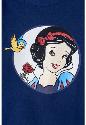 Buzo De Blancanieves Azul Estampado En Frente Para Niña 4