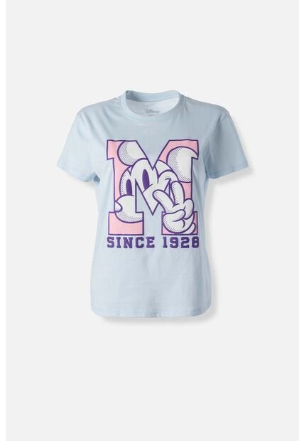 Camiseta De Mickey Mouse Slim Fit Para Mujer S