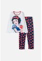Pijama De Blancanieves Blanca Y Azul De Camiseta Manga Larga Para Niña 4 de Disney