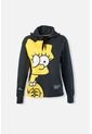 Buzo De Los Simpson Cerrado Con Capucha Gris Grafito Para Mujer XS de Disney