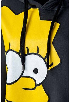 Buzo De Los Simpson Cerrado Con Capucha Gris Grafito Para Mujer XS