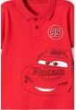 Camiseta Tipo Polo De Cars Rojo Para Niño 2T A 5T 5T de Disney