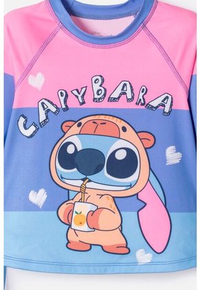 Conjunto De Baño De Stitch Manga Larga Multicolor Para Niña 10