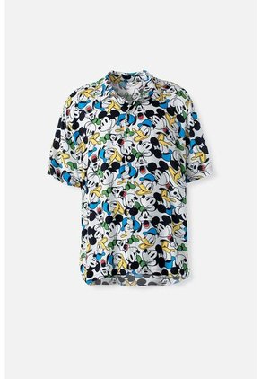 Camisa De Mickey Mouse Multicolor Manga Corta Género Neutro L