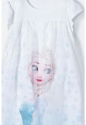Pijama De Frozen Tipo Batola Con Tull Blanco Para Niña 10