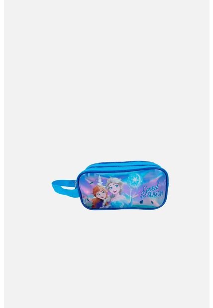 Cartuchera Premium Azul De Frozen Para Niña U