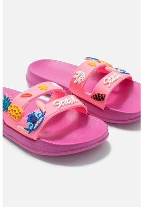 Sandalias De Stitch Rosadas Para Niña 29