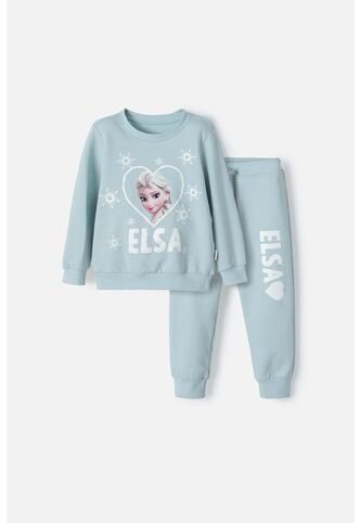 Conjunto De Frozen Con Pantalón Largo Verde Para Niña 2T A 5T 4T Disney