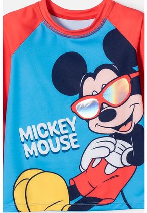 Conjunto De Baño De Mickey Mouse Manga Larga Multicolor Para Niño 2T A 6T 3T