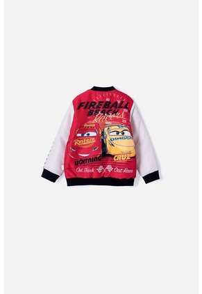 Chaqueta De Cars Con Cierre Roja Y Blanca Para Niño 5T