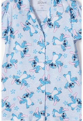 Pijama De Stitch Pantalón Largo Multicolor Para Niña 6