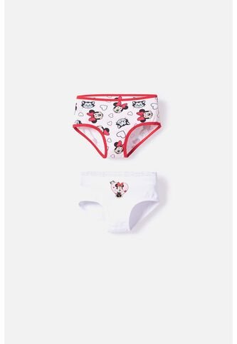 Pack X2 Panties De Minnie Mouse Multicolor Para Niña 2T A 5T 4T Disney