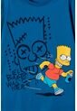 Camiseta De Los Simpson Manga Corta Azul Para Niño 8 de Disney