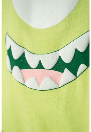 Body De Monsters University Verde Con Ajuste En Entrepierna Para Bebé Niño 9-12