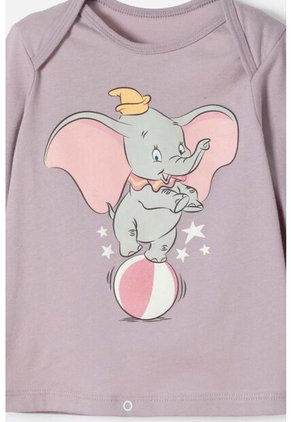 Pijama De Dumbo Con Pantalón Largo Multicolor Para Bebé Niña 6-9