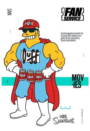 Camiseta De Los Simpson Regular Fit Para Hombre S