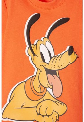 Conjunto De Pluto Pantalón Largo Naranja Para Bebé Niño 6-9