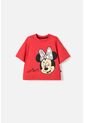 Camiseta De Minnie Mouse Manga Corta Rojo Para Niña 4 de Disney