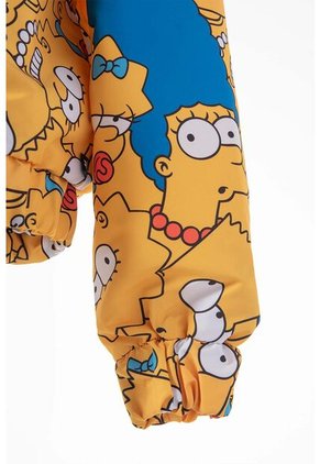 Chaqueta De Los Simpson Con Cierre Y Capucha Amarilla Para Mujer S