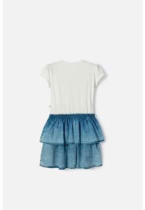 Vestido De Minnie Mouse Marfil De Falda Con Boleros Para Niña 8