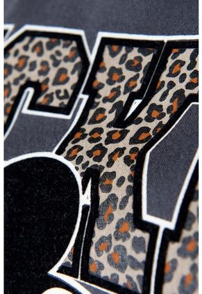 Camiseta De Mickey Mouse Manga Corta Gris Para Mujer M