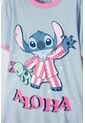 Pijama De Stitch Azul Tipo Batola Para Niña 12 de Disney