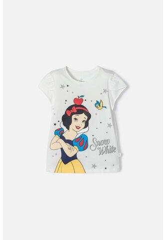 Camiseta De Blancanieves Marfil De Manga Corta Con Bolero Para Niña 8 Disney