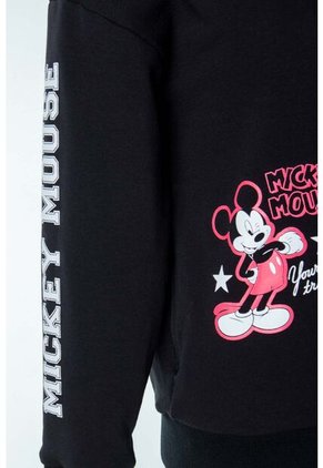 Chaqueta Doble Faz De Mickey Mouse Con Cierre Multicolor Y Negro Para Mujer L