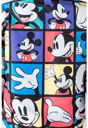 Chaqueta Doble Faz De Mickey Mouse Con Cierre Multicolor Y Negro Para Mujer L