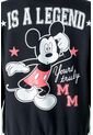 Chaqueta Doble Faz De Mickey Mouse Con Cierre Multicolor Y Negro Para Mujer L de Disney