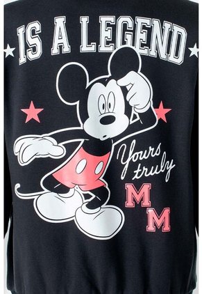 Chaqueta Doble Faz De Mickey Mouse Con Cierre Multicolor Y Negro Para Mujer L