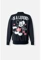 Chaqueta Doble Faz De Mickey Mouse Con Cierre Multicolor Y Negro Para Mujer L de Disney