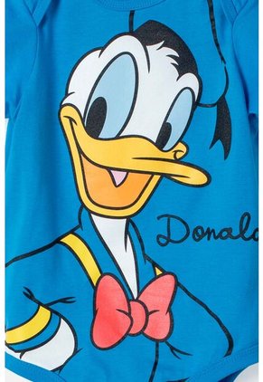 Body Del Pato Donald Manga Corta Azul Para Bebé Niño 6-9
