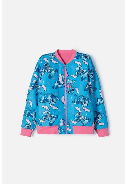 Chaqueta De Stitch Azul Con Cierre Para Niña 6
