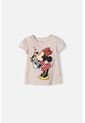 Camiseta De Minnie Mouse Manga Corta Rosado Para Niña 2T A 5T 5T de Disney