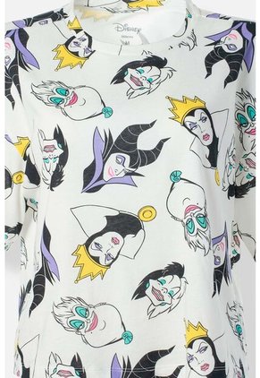 Pijama Villanas Disney Marfil De Short Para Mujer L