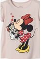 Camiseta De Minnie Mouse Manga Corta Rosado Para Niña 2T A 5T 5T de Disney