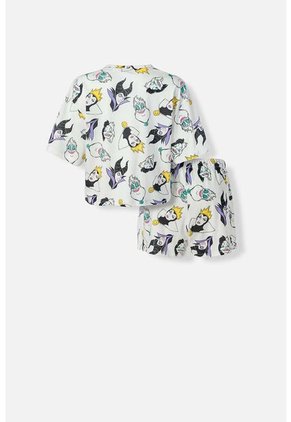Pijama Villanas Disney Marfil De Short Para Mujer L