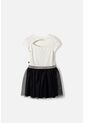 Vestido De Minnie Mouse Con Tull Marfil Para Niña 8 de Disney