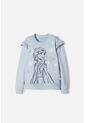 Buzo De Frozen Cerrado Azul Cielo Para Niña 8 de Disney