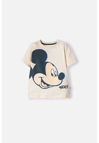 Camiseta De Mickey Mouse Marfil Oscuro Manga Larga Para Niño 2T A 5T 4T Disney