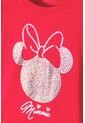 Camiseta De Minnie Mouse Manga Corta Roja Para Niña 8 de Disney