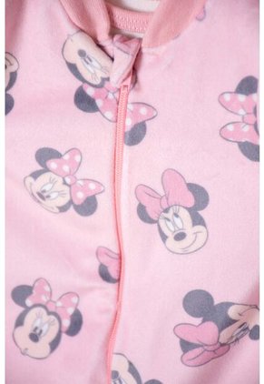 Set Primer Día De Minnie Mouse Marfil Y Rosado Estampado Para Bebé Niña 0-3