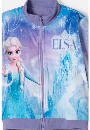 Chaqueta De Frozen Con Cierre Multicolor Para Niña 2T A 6T 5T