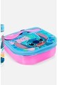 Set De Porta, Cubierto Y Botella Azul/rosado De Stitch U de Disney