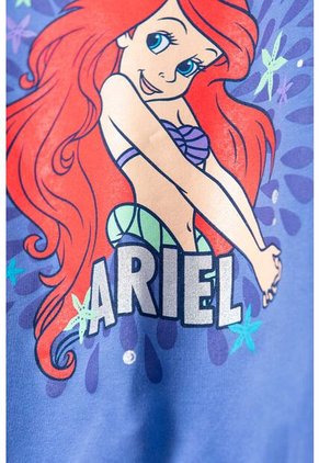 Buzo De La Sirenita Cuello Redondo Azul  Para Niña 10