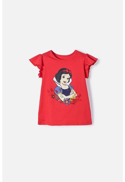 Camiseta De Blancanieves Roja Con Bolero En Manga Para Niña 2T A 5T 3T