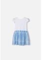 Vestido De Frozen Con Tull Blanco Para Niña 2T A 6T 5T de Disney
