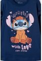 Camiseta De Stitch Y Capybara Manga Larga Azul Para Niña 12 de Disney