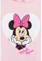 Camiseta De Minnie Mouse Manga Corta Rosada Para Niña 10 de Disney